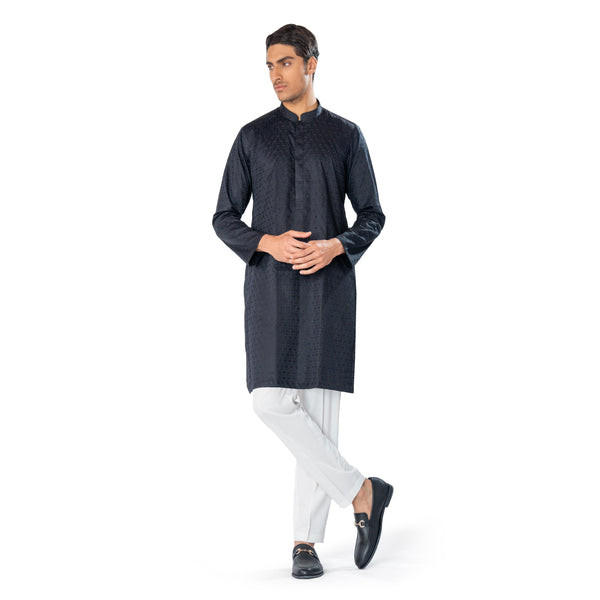 black shalimar kurta