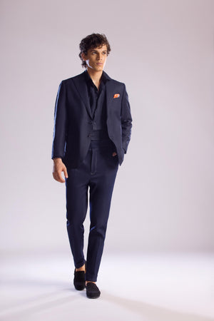 Linen Shirt in Midnight Blue