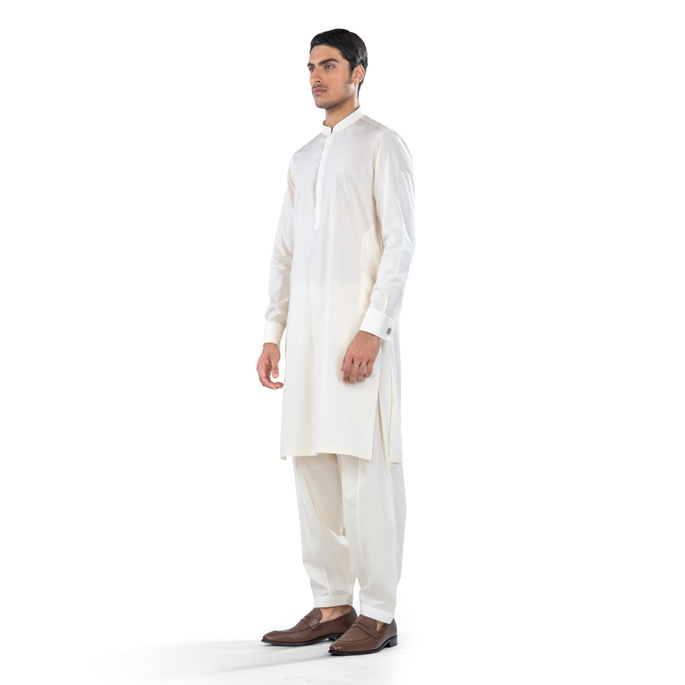 off white kurta shalwar