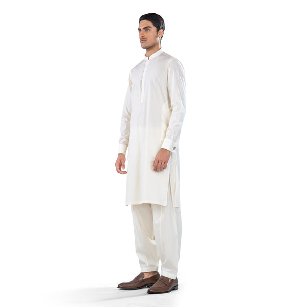 off white kurta shalwar