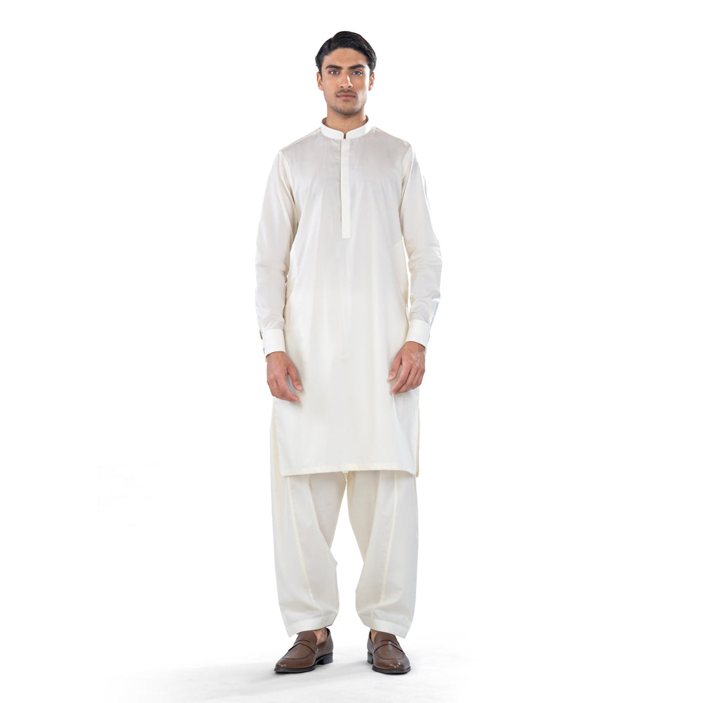 off white kurta shalwar