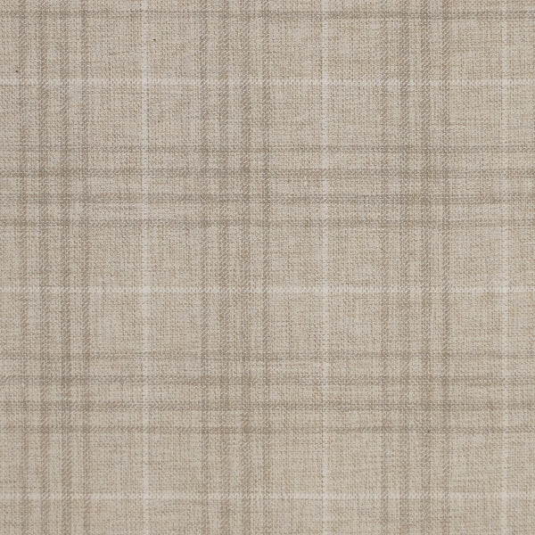 Beige Plaid Sport Jacket in Wool, Silk & Cotton