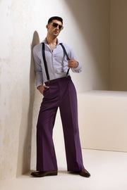 Mohtaram - Mid-Rise Wide-leg Pleated Cotton Trousers