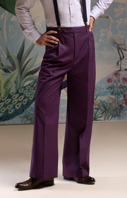 Mohtaram - Mid-Rise Wide-leg Pleated Cotton Trousers