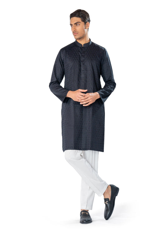black shalimar kurta