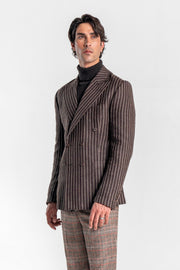 Pinstripe Double-Breasted Sports Jacket