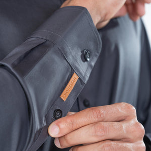 Dark Grey Kurta & Shalwar Set in Supima Cotton