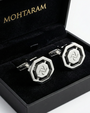Signature Octagon Cufflinks | Polished Stainless Steel