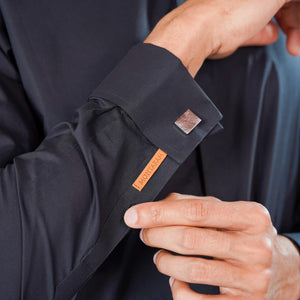 Kurta & Shalwar Set in Black Pima Cotton