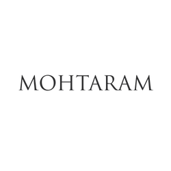 Brand name 'MOHTARAM' in black text on a white background