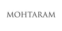 Brand name 'MOHTARAM' in black text on a white background
