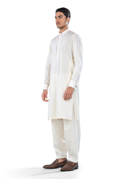 off white kurta shalwar