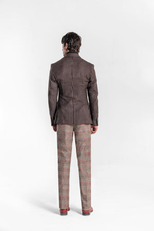 Pinstripe Double-Breasted Sports Jacket