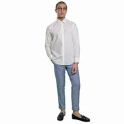 Dress Shirt White Poplic Fabric Men Menswear Fashion Mohtaram