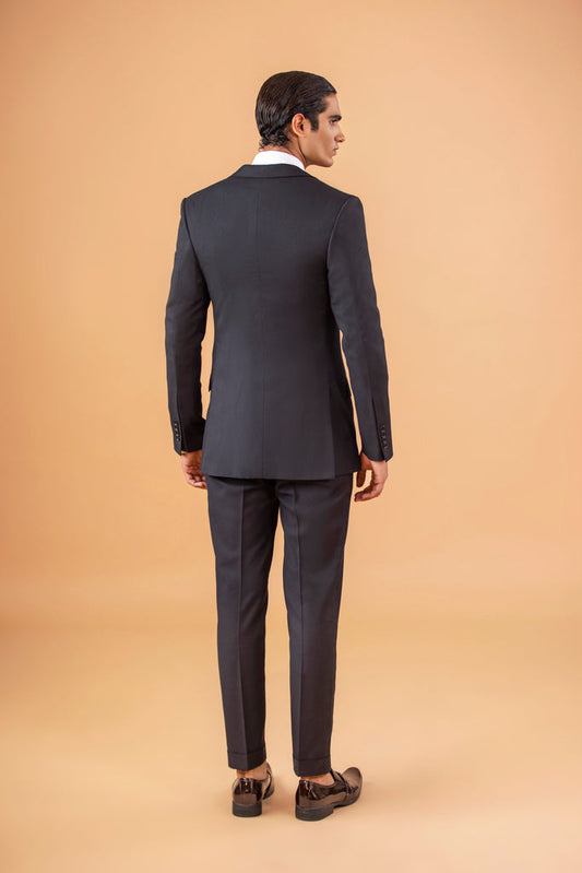Two Piece Suit - Peak Lapel - Black