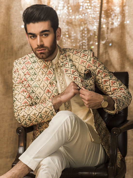 Embroidered Jaffri Bandgalla
