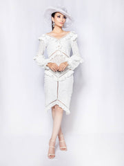 Samar Ruffled Midi-Dress
